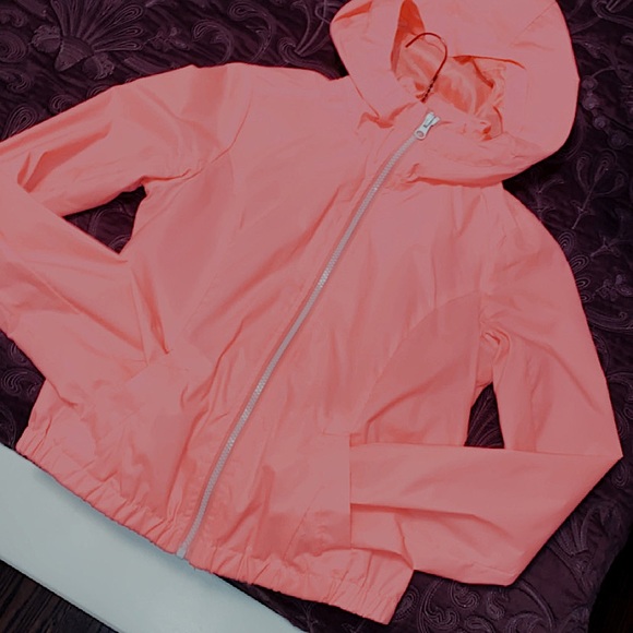 Neon Pink Spring Windbreaker Zip-Up - Picture 2 of 5